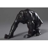 Ruwoldt, Hans Martin (1891-1969) "Orang Utan", Bronze, Guss Barth Elmenhorst, sign./monogr., H.