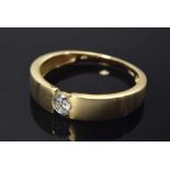 Zeitloser GG 585 Brillantring (ca. 0.07ct/P1/W), 2,66g, Gr. 56,5Timeless GG 585 diamond ring (