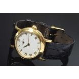 GG 750 LONGINES Damenarmbanduhr, Automatik Werk, Nr. L4 150 6 0056, Ø 2,59cm, Lederarmband, Ernst