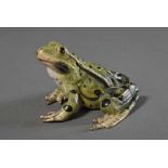 Wiener Bronze "Frosch", verso schwer leserlich bez., 5x3,5cm, etw. best.Viennese Bronze ''Frog'', at