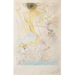 Dali, Salvador (1904-1989) "Mythologische Szenen", Farblithographie e.a./u.l. sign., 58x39,5cm (m.R.