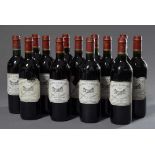 13 Flaschen Chateau La France 1985, Bordeaux Superieur, Rotwein, Schlossabfüllung, 0,75 l.,