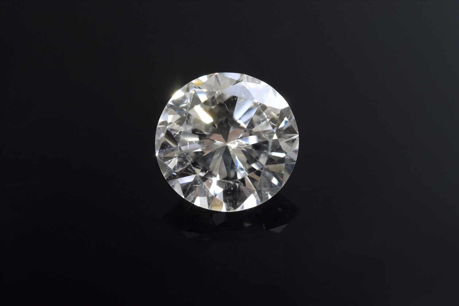 Ungefasster Diamant im Brillantschliff, ca. 1.25ct/TW/VVS1, 7,0x6,97x4,13mm, Expertise Elisabeth