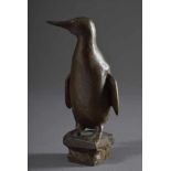 Rössler, Walter (1904-1996) "Pinguin" 1950, Bronze, Modell für Brunnenfigur in Kiel, an der