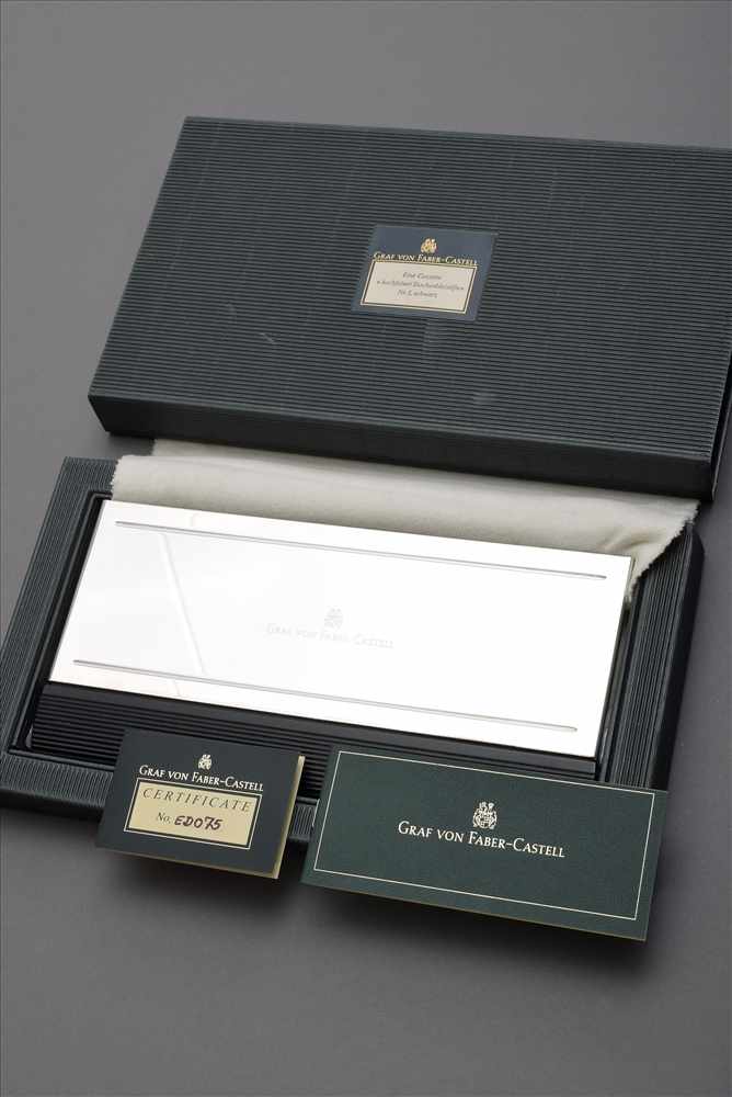 Kassette mit Faber Castell Taschenbleistiften, Nr. 1, schwarz, in Original Box, mit Zertifikat, 25, - Image 3 of 5