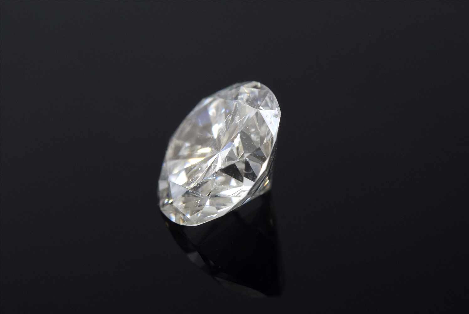 Ungefasster Diamant im Brillantschliff, ca. 1.25ct/TW/VVS1, 7,0x6,97x4,13mm, Expertise Elisabeth - Image 2 of 4