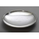 Schale mit Kordelrand, Jakob Grimminger, Silber 835, 346g, Ø 22cm, DruckstelleBowl with cord edge,