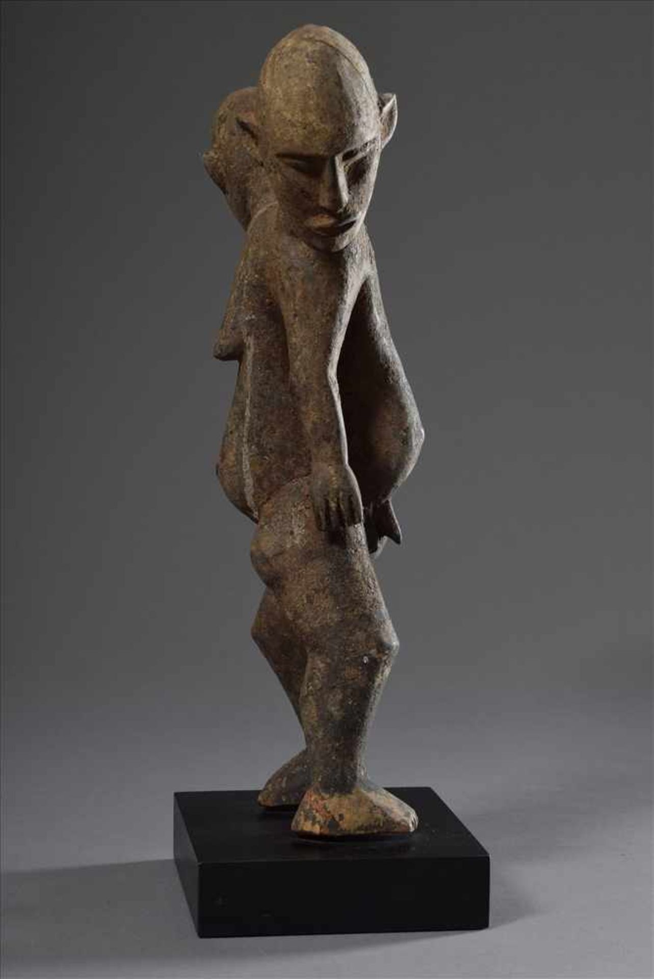 Abstrakte Doppelfigur der Lobi/Burkina Faso mit je einer männlichen und weiblichen Körperhälfte, - Image 4 of 5