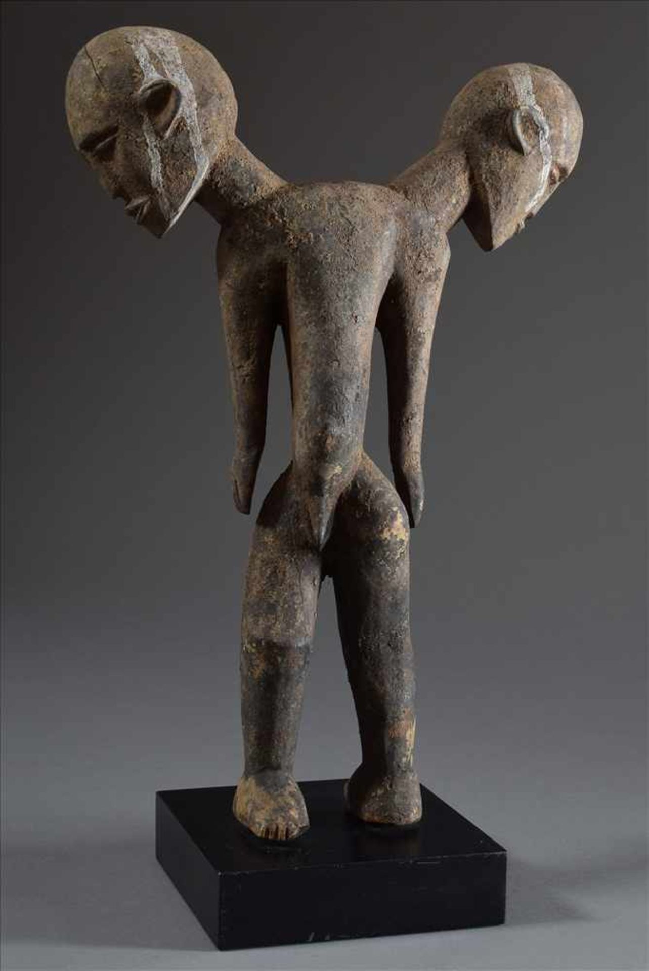 Abstrakte Doppelfigur der Lobi/Burkina Faso mit je einer männlichen und weiblichen Körperhälfte, - Image 2 of 5
