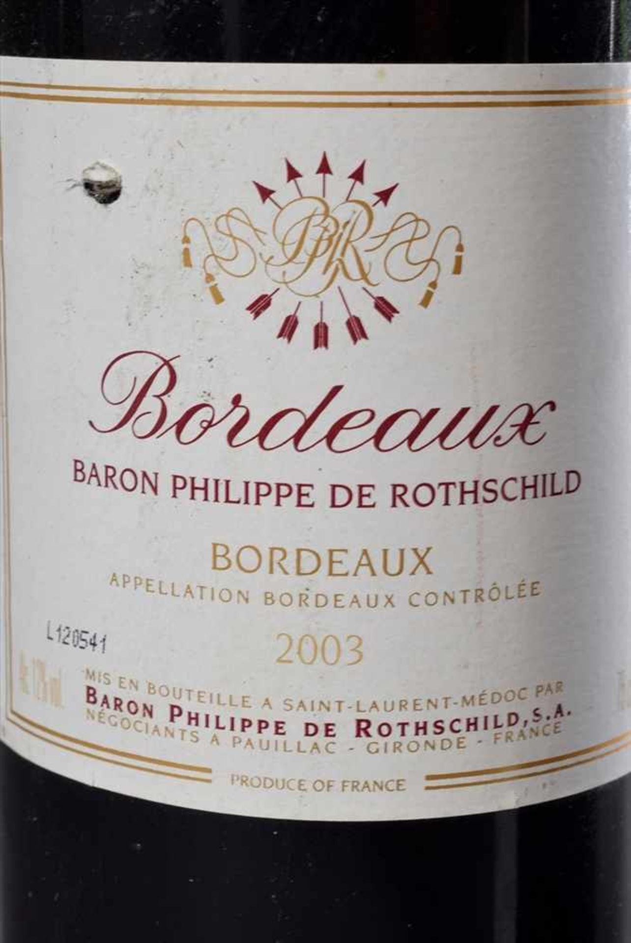 2 Diverse Rotweine: Flasche "Chateau Mouton Baronne Philippe Rothschild, Cru Classé, Pauillac", - Image 2 of 5