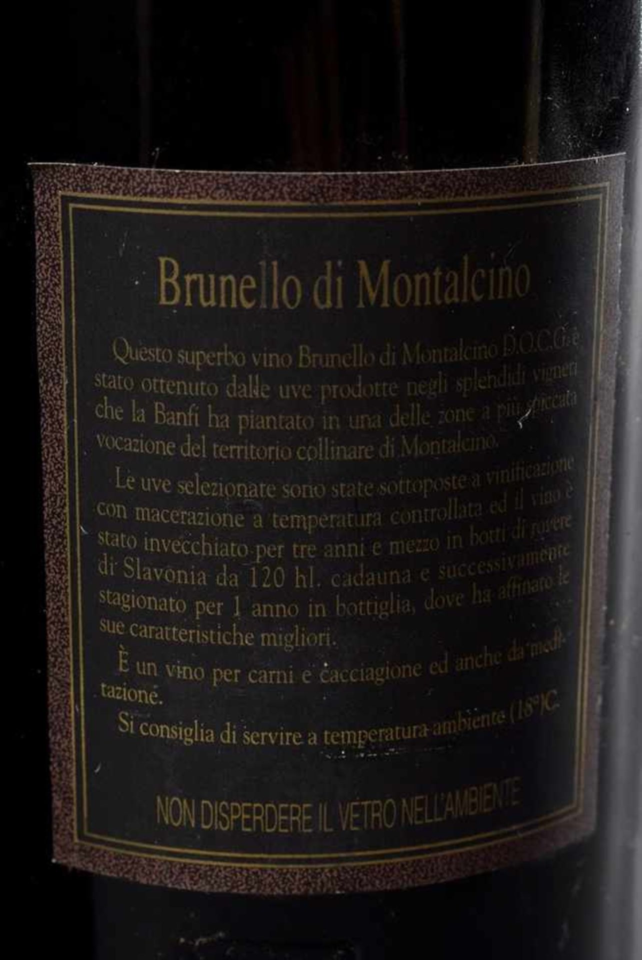 6 Diverse Rotweine: 3 Flaschen "Brunello die Montalcino, Castello Banfi", 1989, 3 Flaschen "Brunello - Image 4 of 4