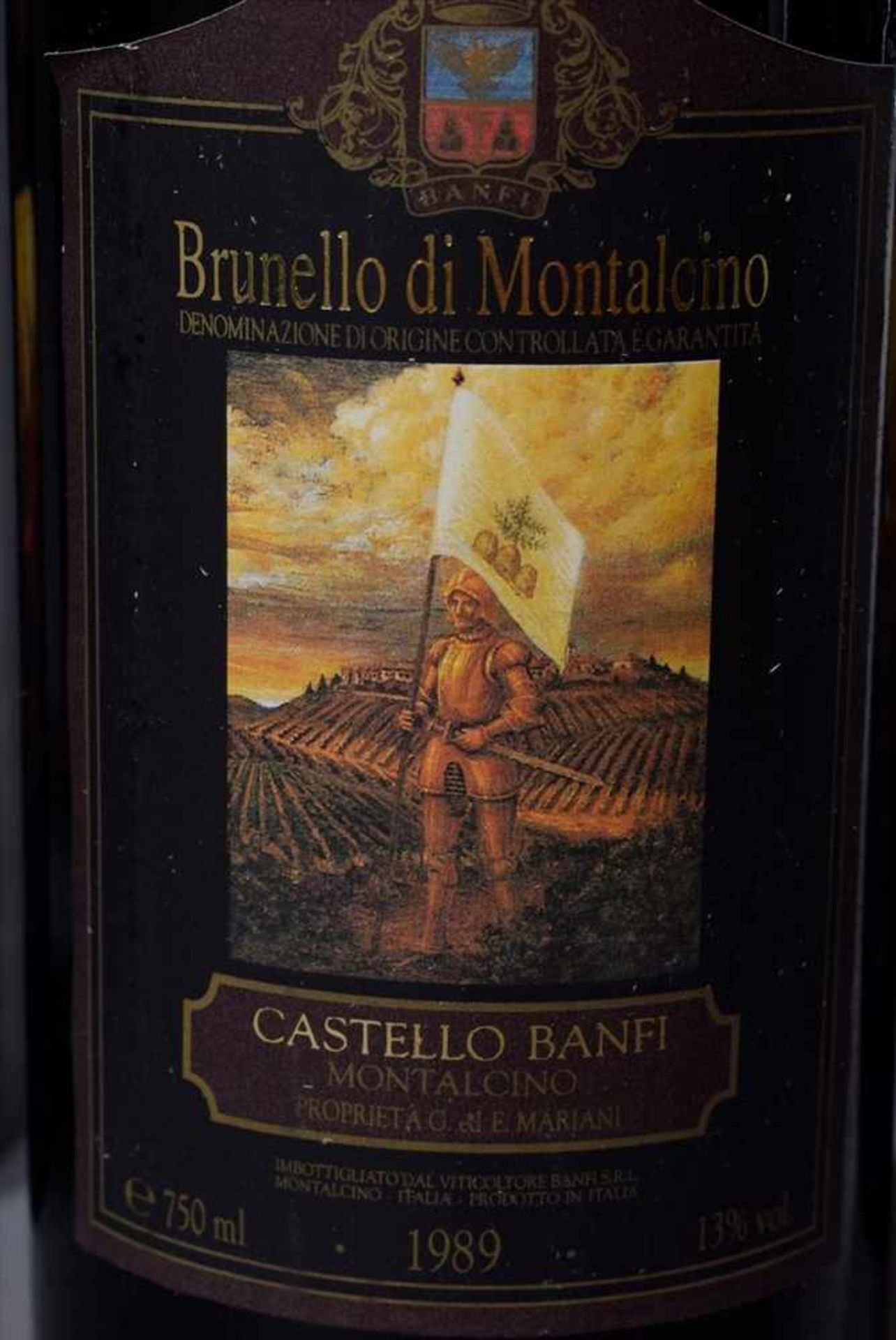 6 Diverse Rotweine: 3 Flaschen "Brunello die Montalcino, Castello Banfi", 1989, 3 Flaschen "Brunello - Image 2 of 4