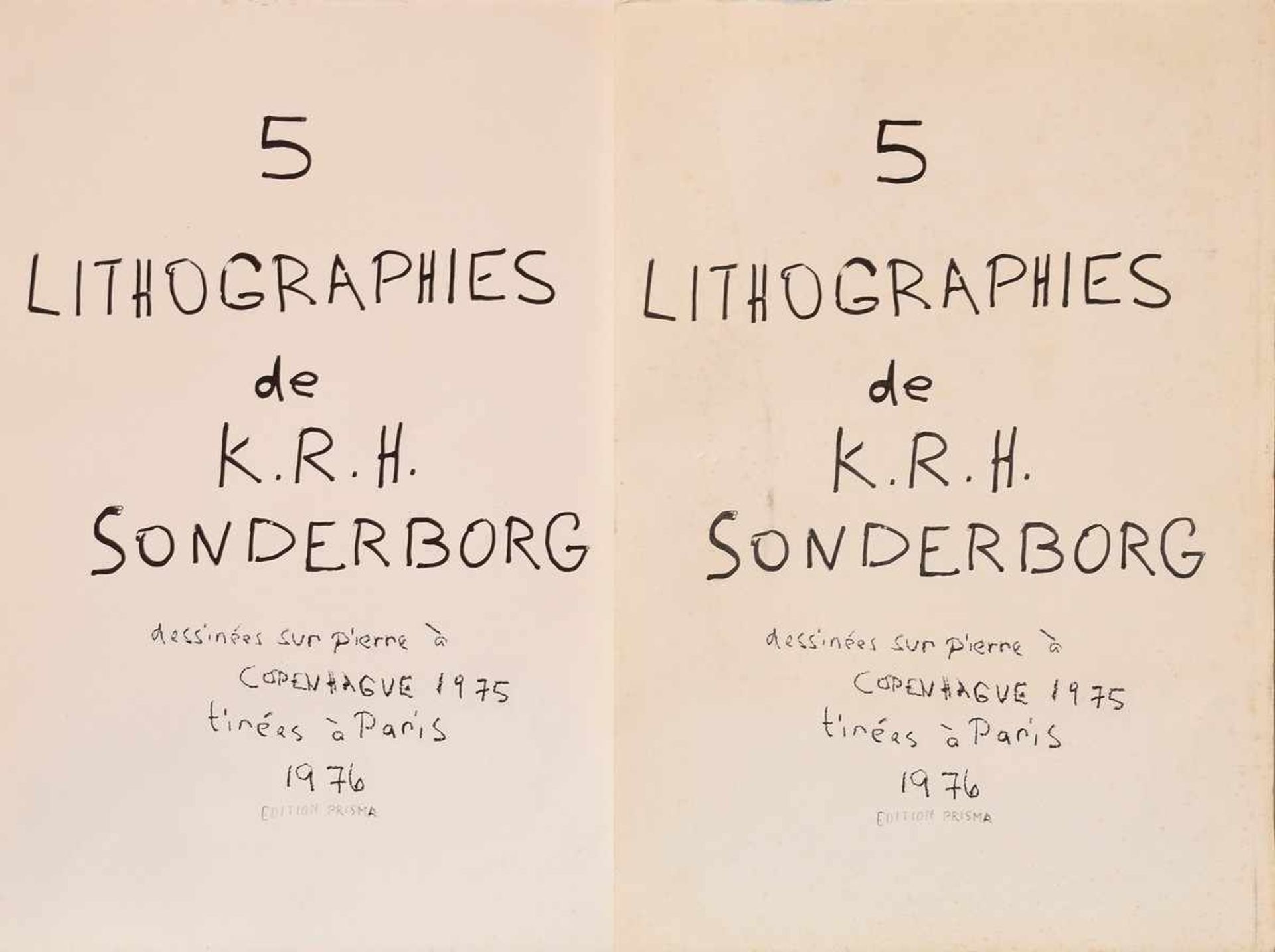 Sonderborg, Kurt Rudolf H. (1923-2008) "O.T." Tuschzeichnung auf Mappenumschlag, verso bez.: "5 - Bild 3 aus 3