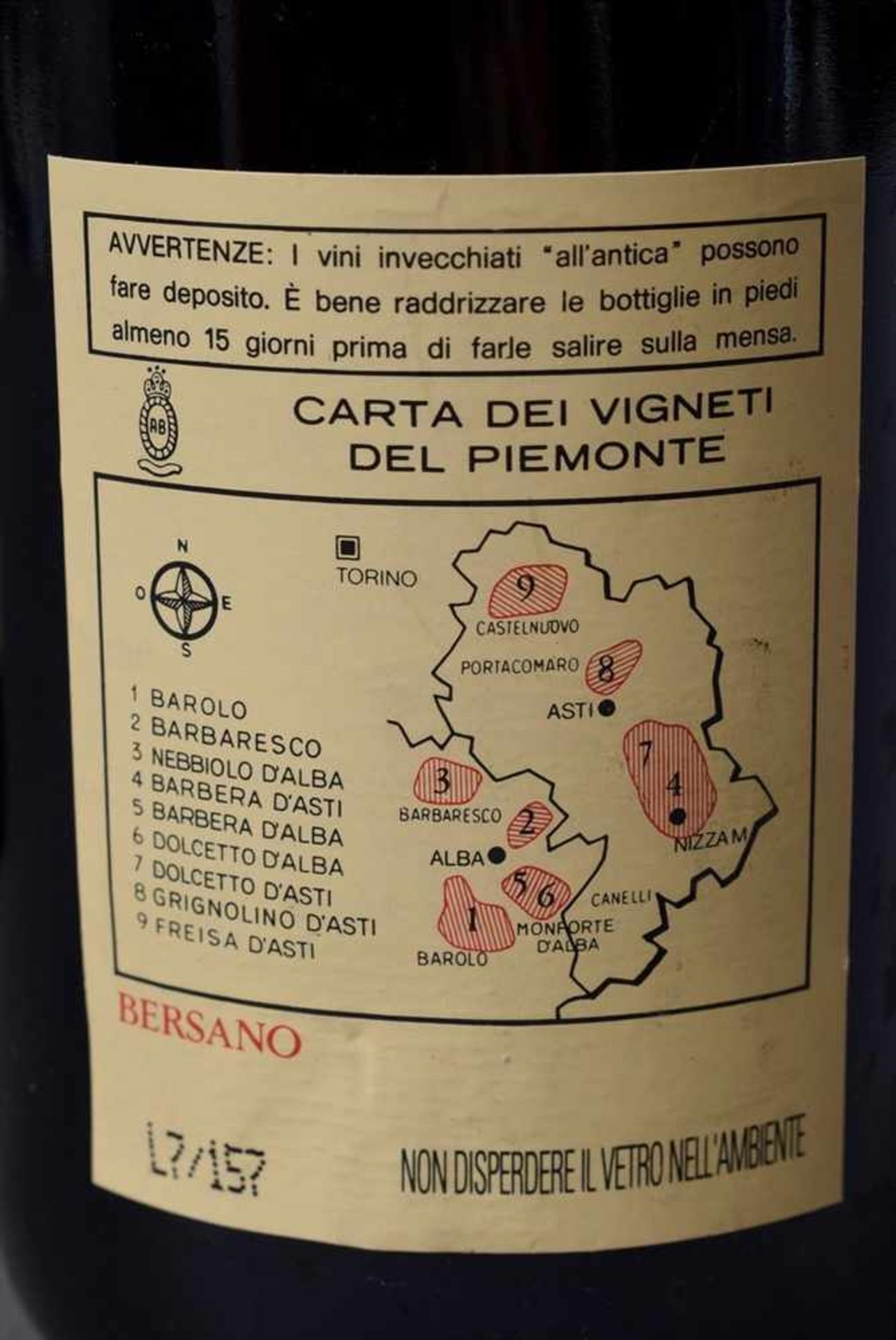 4 Flaschen Rotwein "Barolo, Bersano", 1993, enthält Sulfite4 Flaschen Rotwein "Barolo, Bersano", - Image 4 of 4