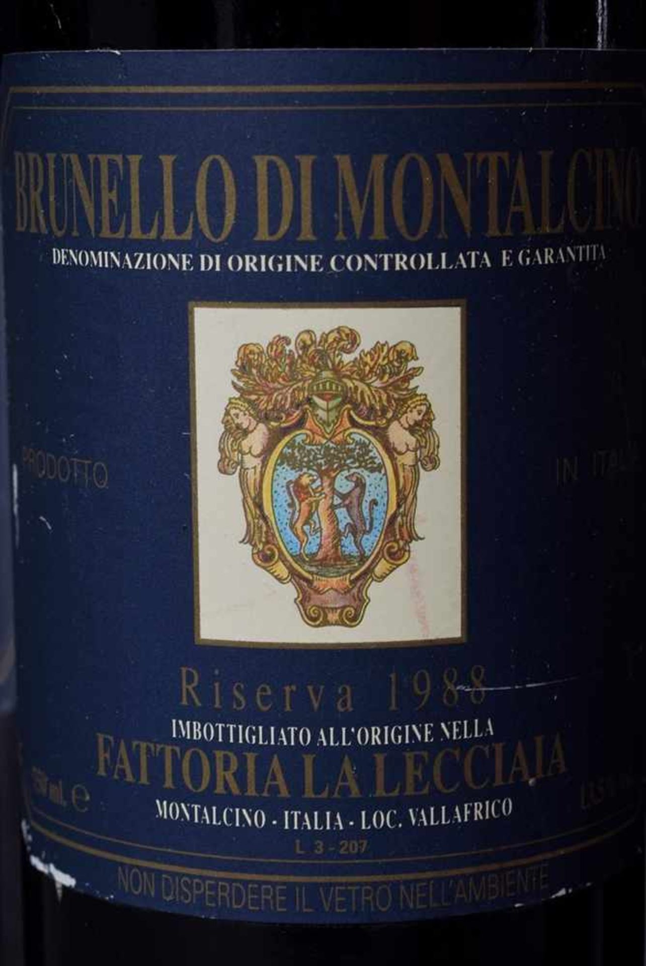 6 Diverse Rotweine: 4 Flaschen Rotwein "Brunello di Montalcino, Fattoria La Lecciaia", 1988, - Image 2 of 4