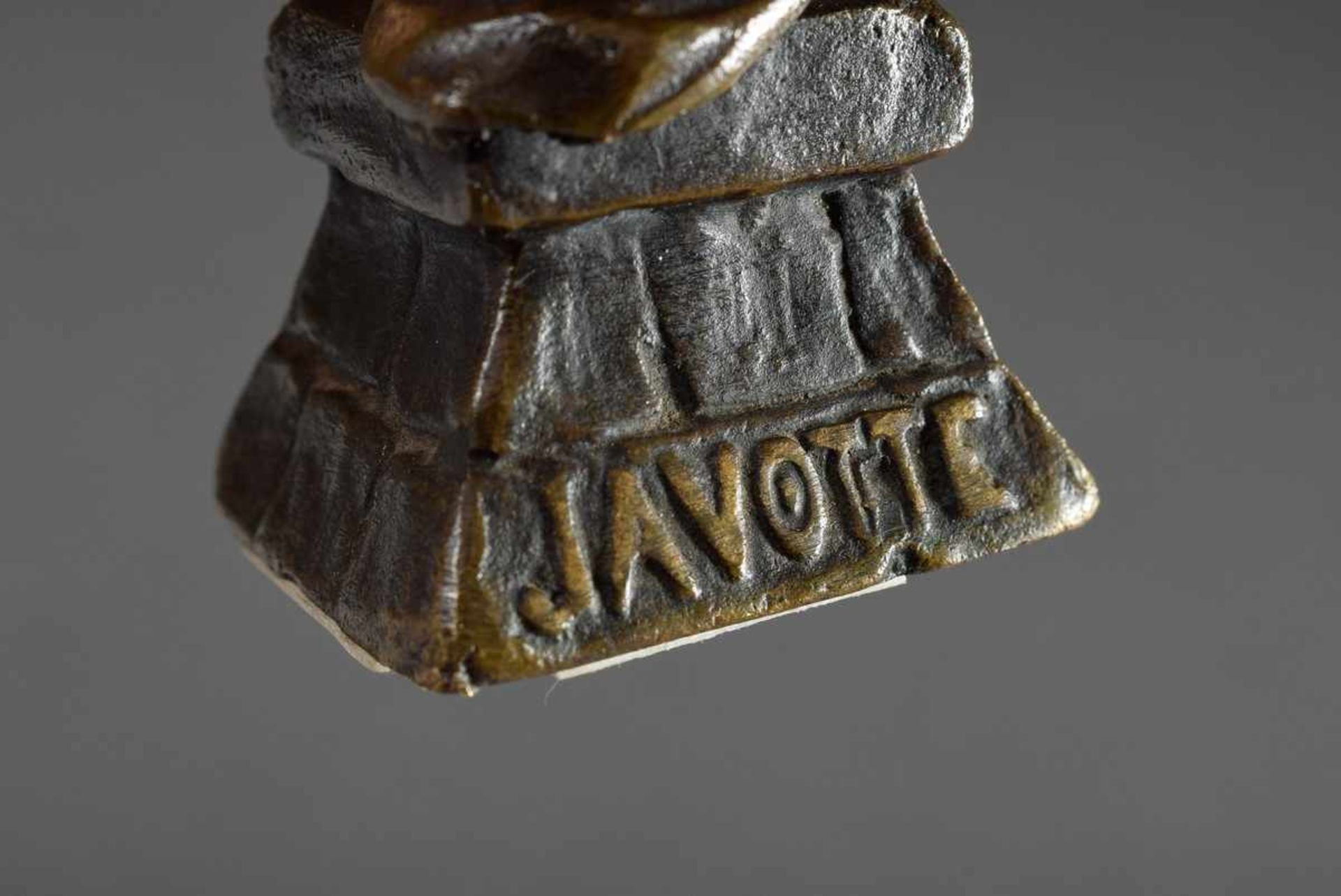 Villanis, Emmanuel (1858-1914) "Javotte", Bronze, nummeriert 2852, H. 16cmKley, Louis (1833-1911) " - Bild 3 aus 6