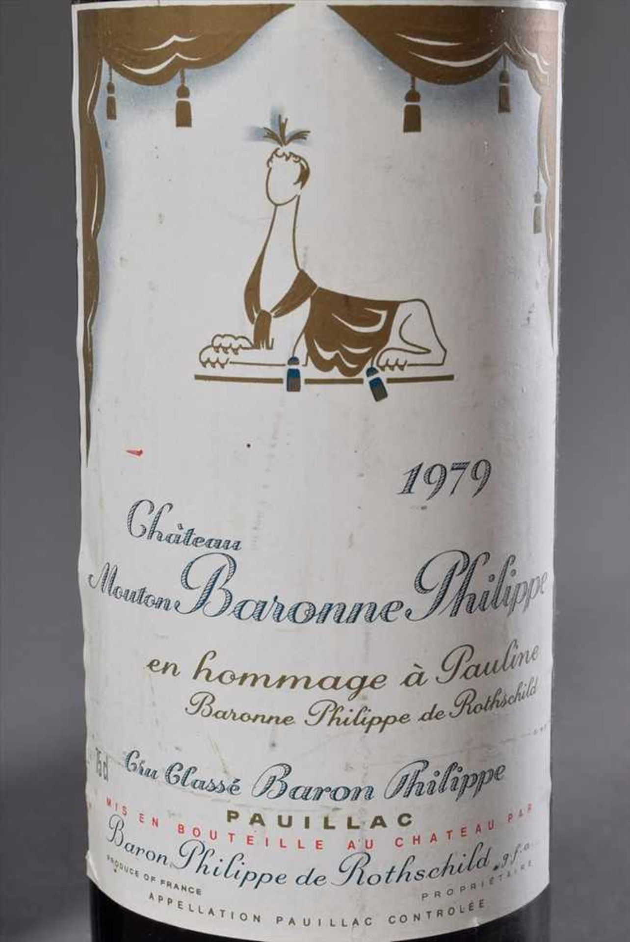 2 Diverse Rotweine: Flasche "Chateau Mouton Baronne Philippe Rothschild, Cru Classé, Pauillac", - Image 3 of 5