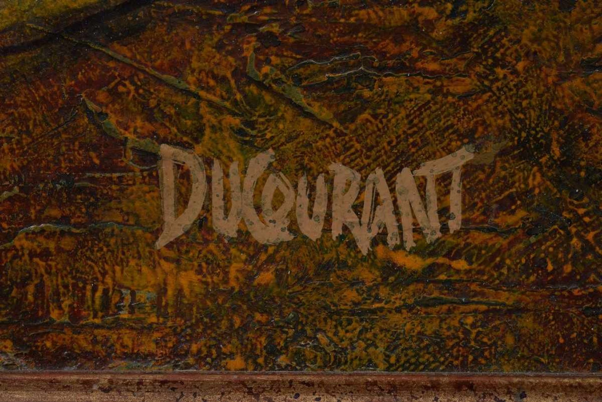 Ducourant, René (1932) "La Rose d'Or", Öl/Leinwand, u.r. sign., rückseitig betitelt, 55,5x46,5cm ( - Bild 3 aus 5