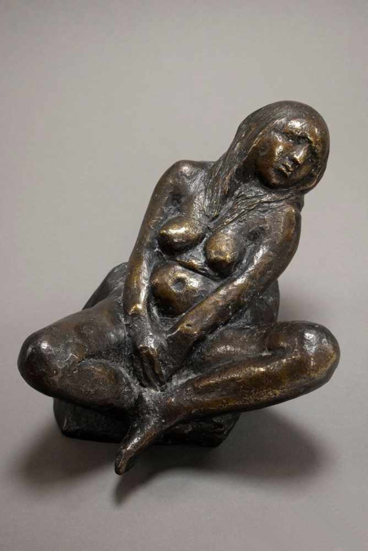 Grzimek, Waldemar (1918-1984) "Badende", Bronze, monogr., Hohlguss, H. 19cmGrzimek, Waldemar (1918- - Bild 2 aus 3