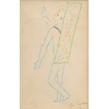 Cocteau, Jean (1889-1963) „Ilustration zu Orphée“, Chromolithographie aus "Théatre" 1957 von Mourlot