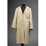 Trenchcoat in Burberry Façon mit geschorenem hellem Nerz Futter, Gr. 40/42, L. 108cmTrenchcoat in