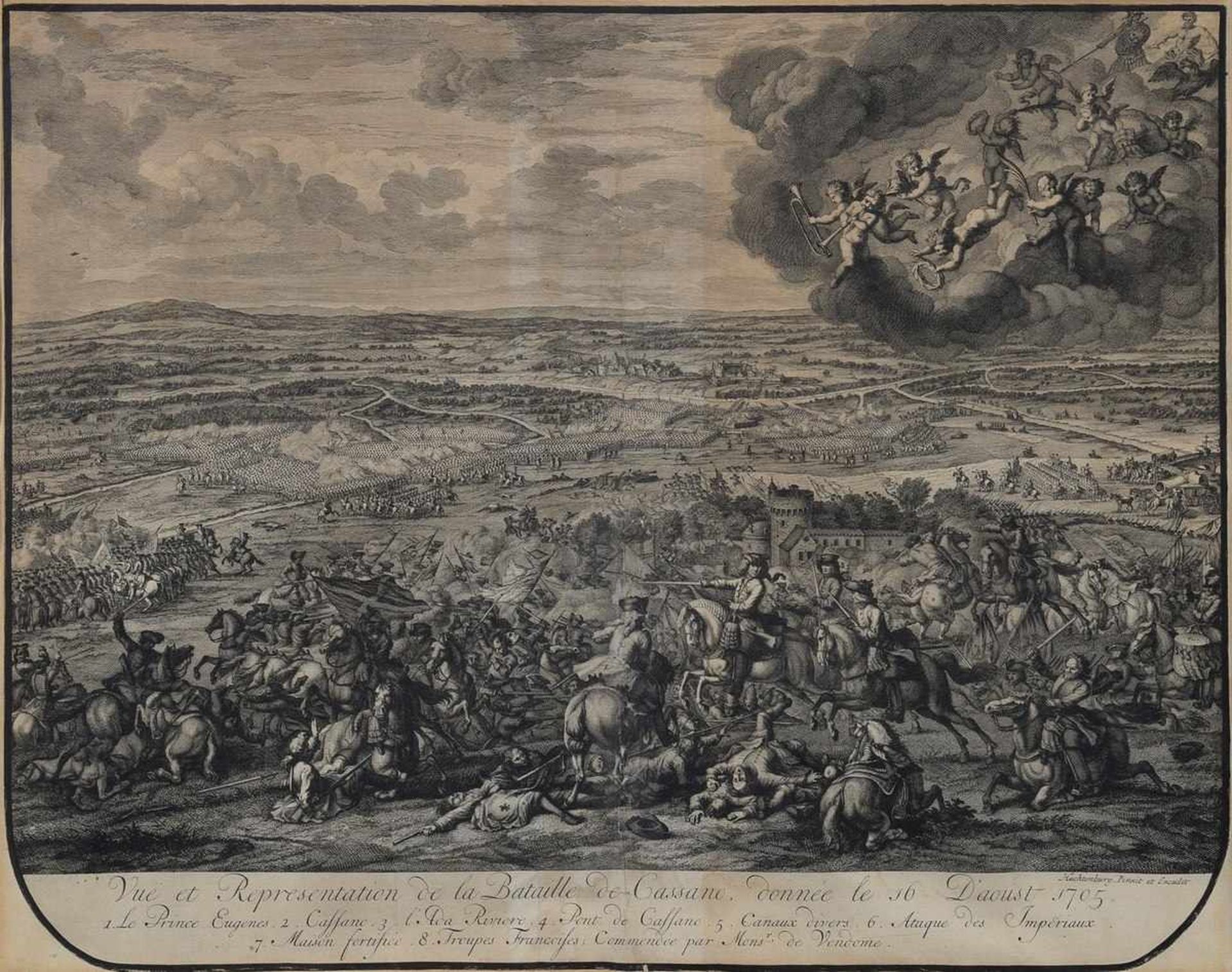 9 Diverse Huchtenberg, Jan van (1647-1733) "Vue et Representation de la Bataille de Zenta ( - Bild 5 aus 21