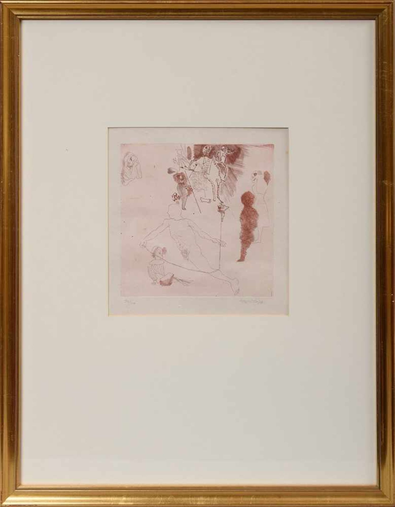2 Diverse Castillo, Jorge (*1933) "Homenaje à Goya" 1973, Rötelradierungen, 45/100 und 94/100, u. - Bild 4 aus 4