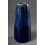 Blaue konische Vase, Keramik Leinweber & Co./Altona, Modellnr. 47, 1922/23, H. 21cmBlue conical