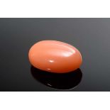 Ungefasster ovaler Korallencabochon, 9,7ct, 1,6x1x0,7cmUnmounted oval coral cabochon, 9,7ct, 1,