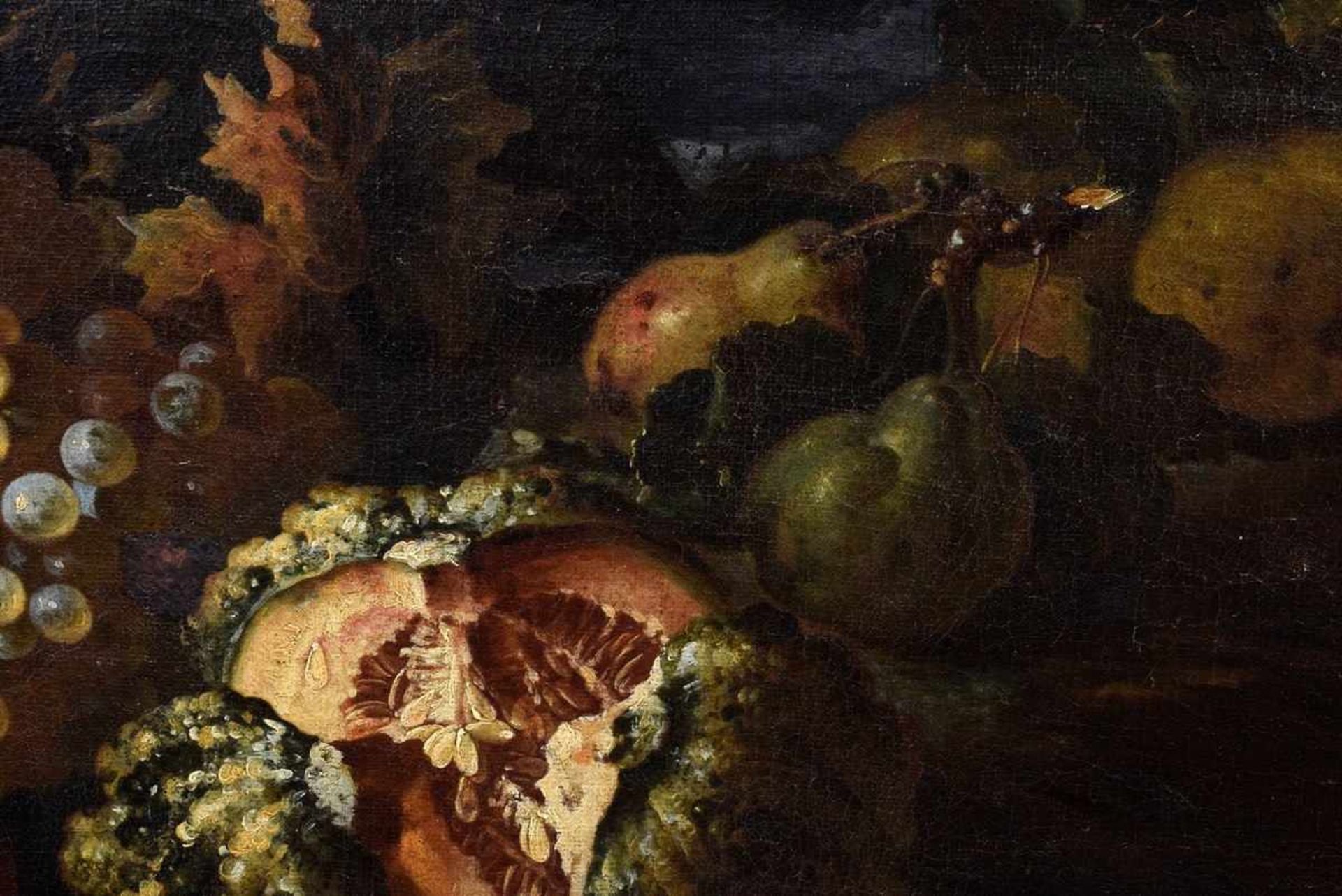Castelli, Giovanni Paolo gen. Lo Spadino (1659-1730) "Stillleben mit Trauben, Melonen und - Bild 4 aus 8