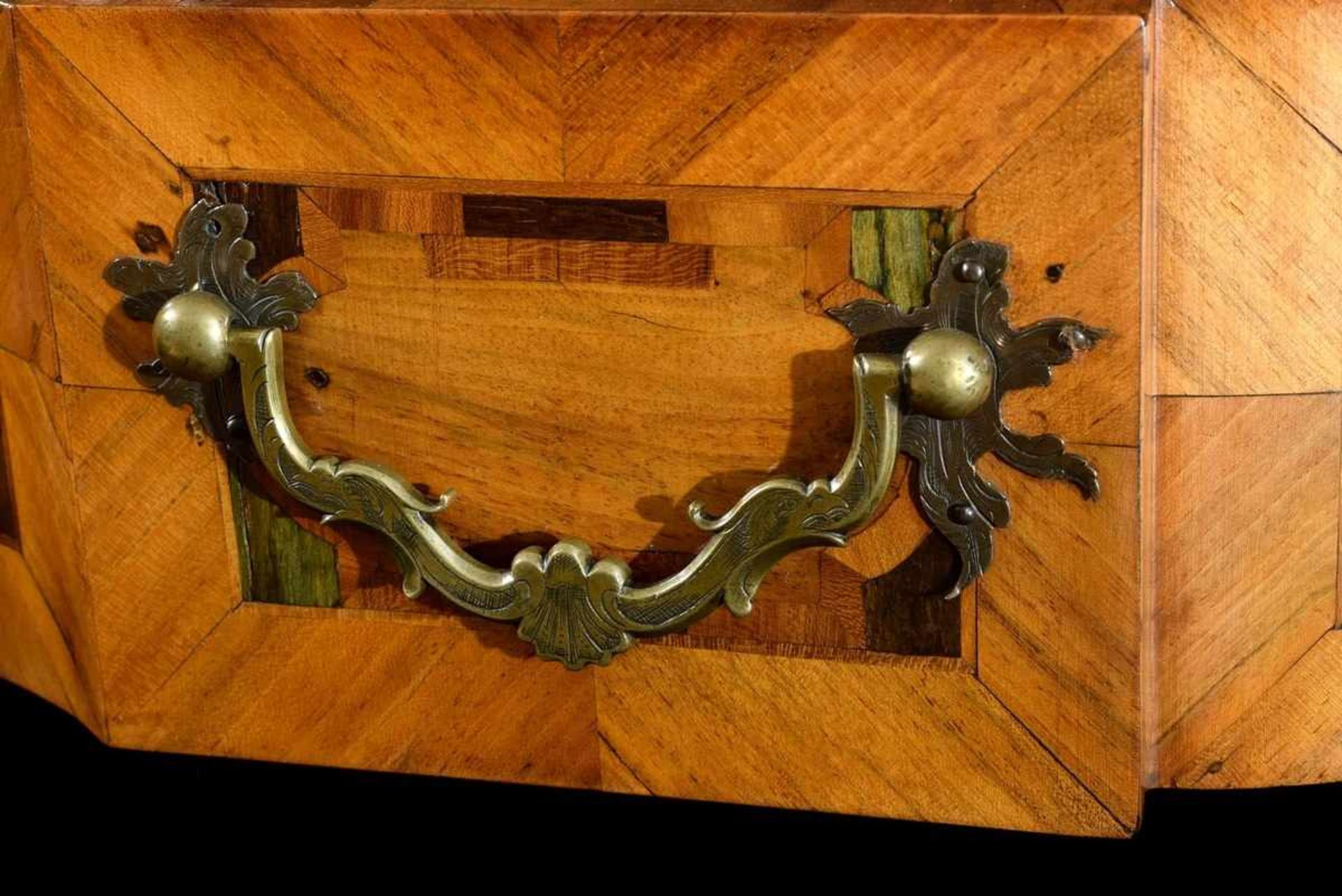 Bedeutender Braunschweiger Barock Aufsatzschrank mit Elfenbein- und Metallintarsien sowie - Image 15 of 15