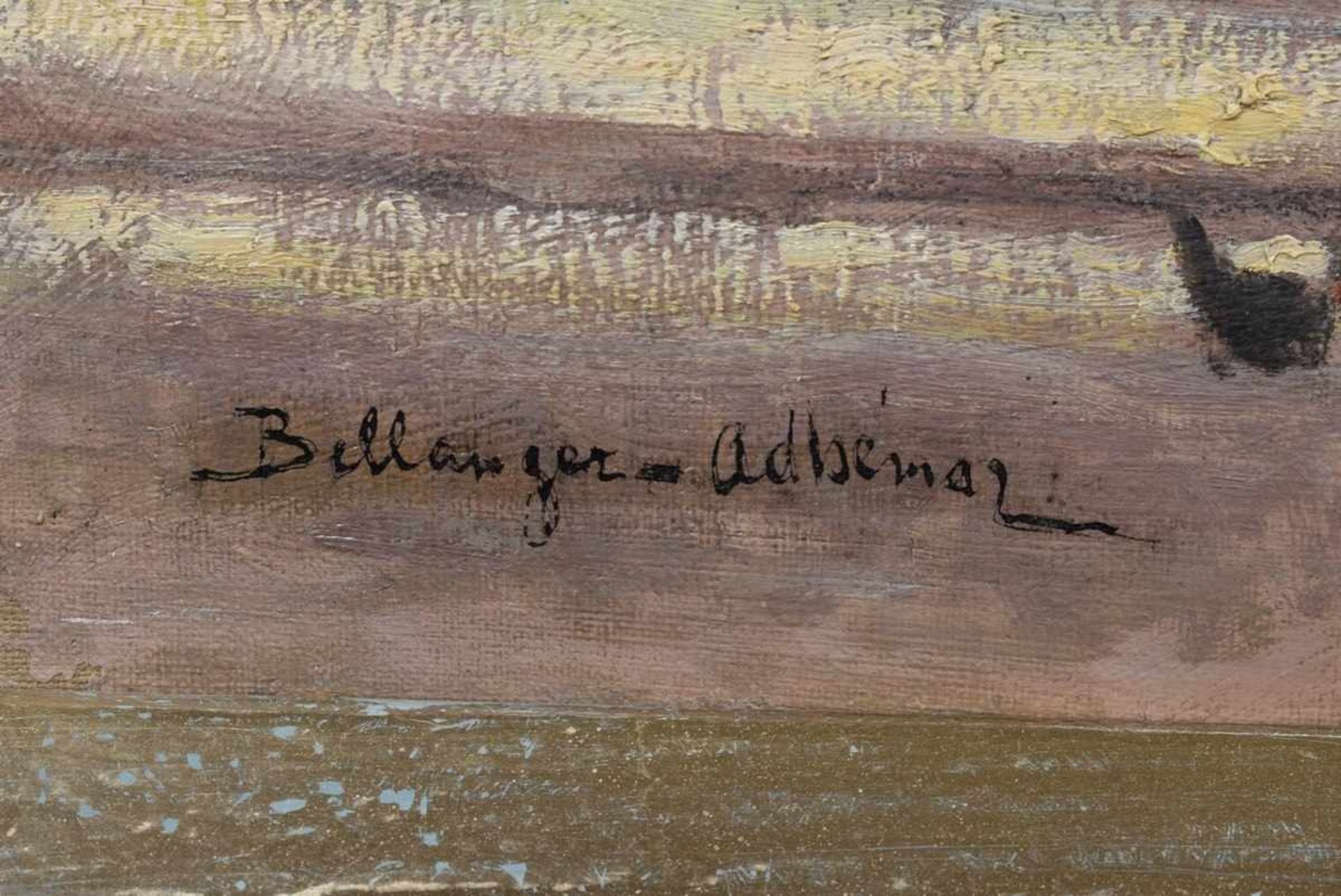 Bellanger-Adhémar, Paul (1868-1948) „Südliche Terrasse“, Öl/Leinwand, u.l. sign., 45x60cm (m.R. 55, - Bild 3 aus 4