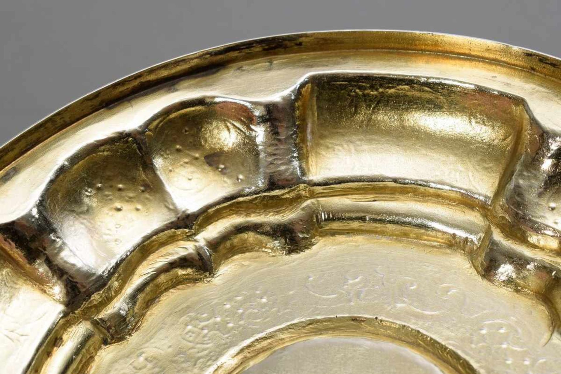 Wöchnerinnen Schüssel mit Deckel und Unterteller sowie Reliefmedaillons "Amoretten" und graviertem - Bild 7 aus 7