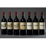 7 Diverse Rotweine, Frankreich, Bordeaux, 4 Flaschen " Chateau Guillemin, Saint-Emilion Grand Cru,