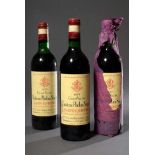 3 Flaschen Rotwein, Frankreich, Bordeaux, "Chateau Phelan Segur, Saint Estephe" 1977,
