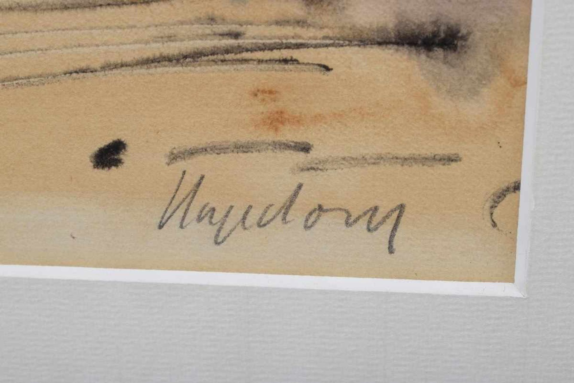 Hagedorn, Hans Hermann (1913-1998) "Hohwacht", Aquarell, u.r. sign., 45x59cm (m.R. 65x78cm)Hagedorn, - Bild 3 aus 3
