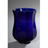 Facettierter Bristolglas Becher, H. 11cmFacetted Bristol glass beaker, H. 11cm- - -16.00 % buyer's