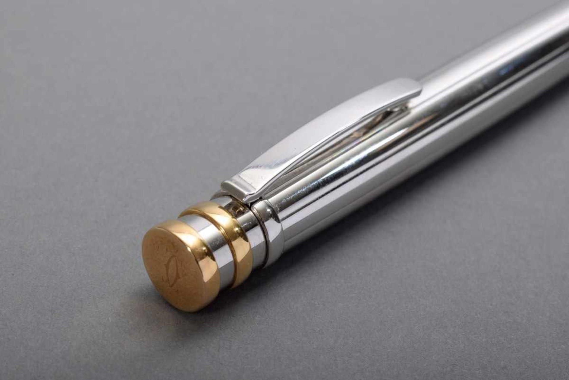 Cartier Kugelschreiber, Stahl/Gold, L. 13,7cmCartier ballpoint pen, steel/gold, l. 13,7cm- - -16. - Image 2 of 3