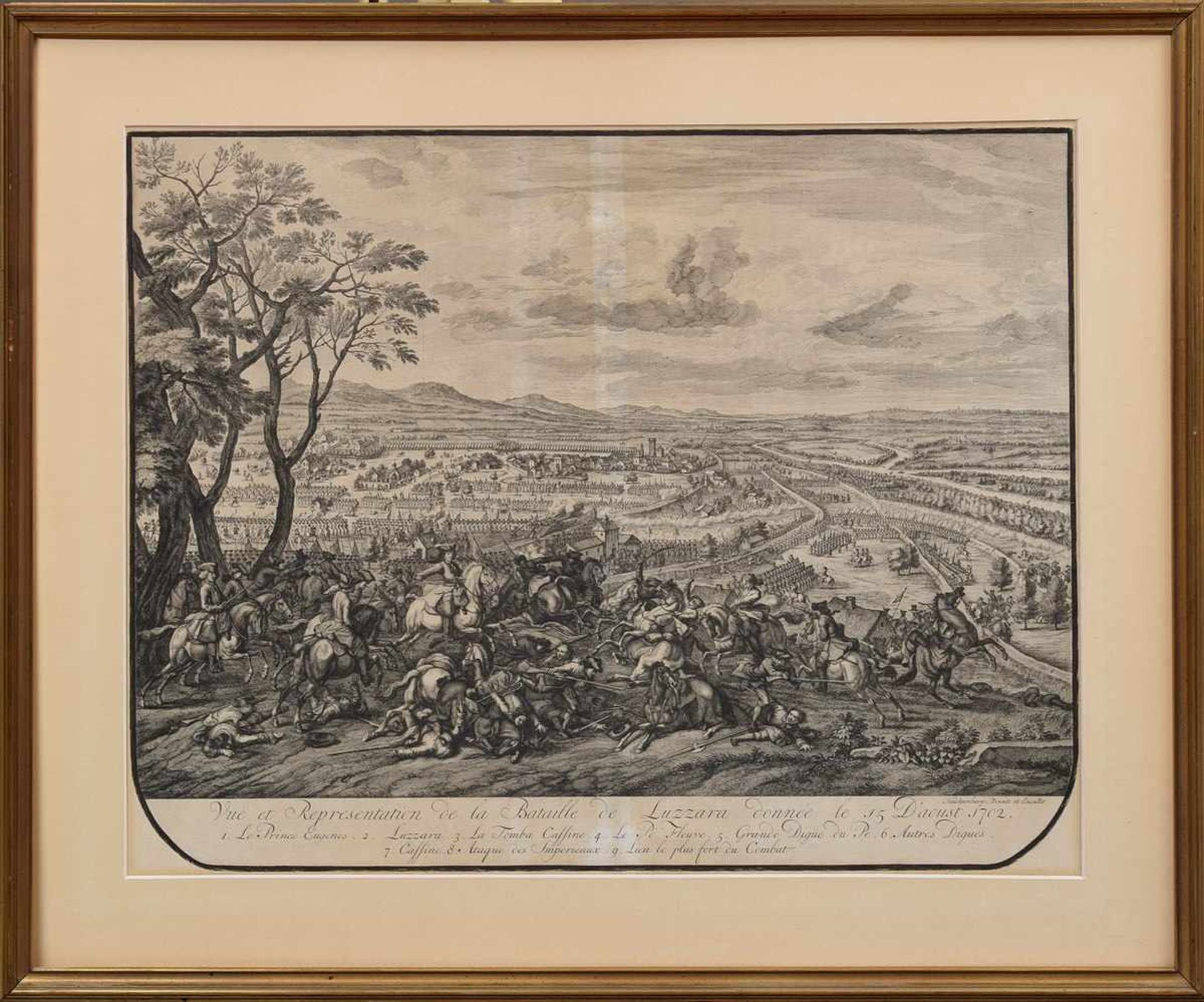 9 Diverse Huchtenberg, Jan van (1647-1733) "Vue et Representation de la Bataille de Zenta ( - Bild 10 aus 21
