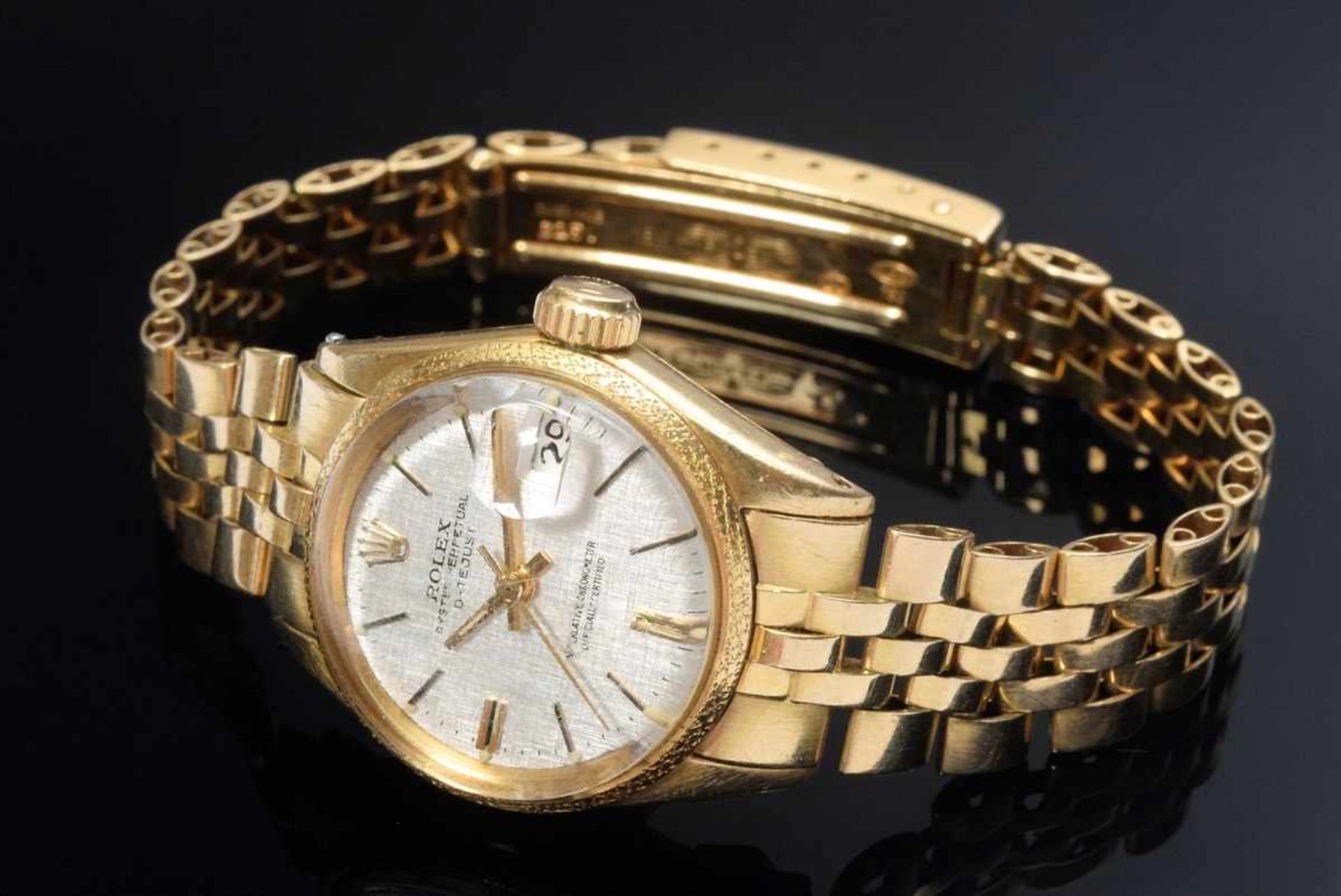 GG 750 Rolex Oyster Perpetual Datejust Armbanduhr mit Jubilée Armband, Automatic, Strichindizes