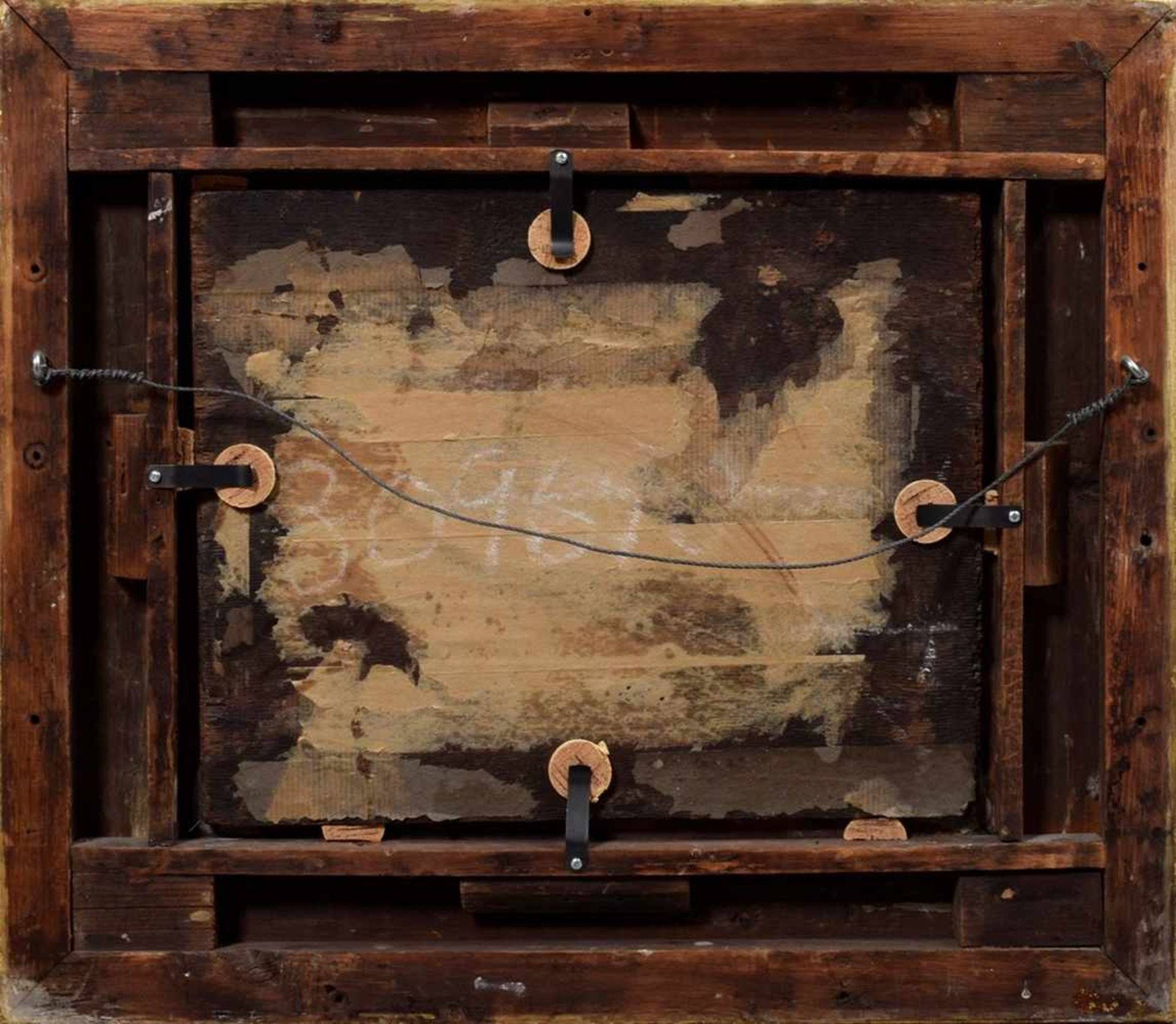 Webster, George (1797-1864) "Segler auf Reede", Öl/Holz, u.r. sign., 22,5x28,5cm (m.R. 36x42cm) - Image 4 of 4