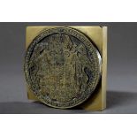 Bronze Siegelstempel von Kaisers Franz II von Österreich, bez.: "FRANCISCUS.II.D.G.ELECTUS.ROM.