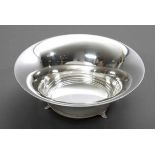 Runde Art Deco Schale auf drei Füßen, Wilkens, Silber 830, 133g, Ø 16,5cmRound Art Deco bowl,