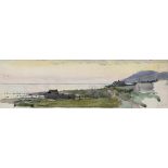 Brockmüller, Friedrich Franz (1888-1958) "Ostsee Küste", Aquarell, u.r. sign., 9,5x31,5cm (m.R. 22,