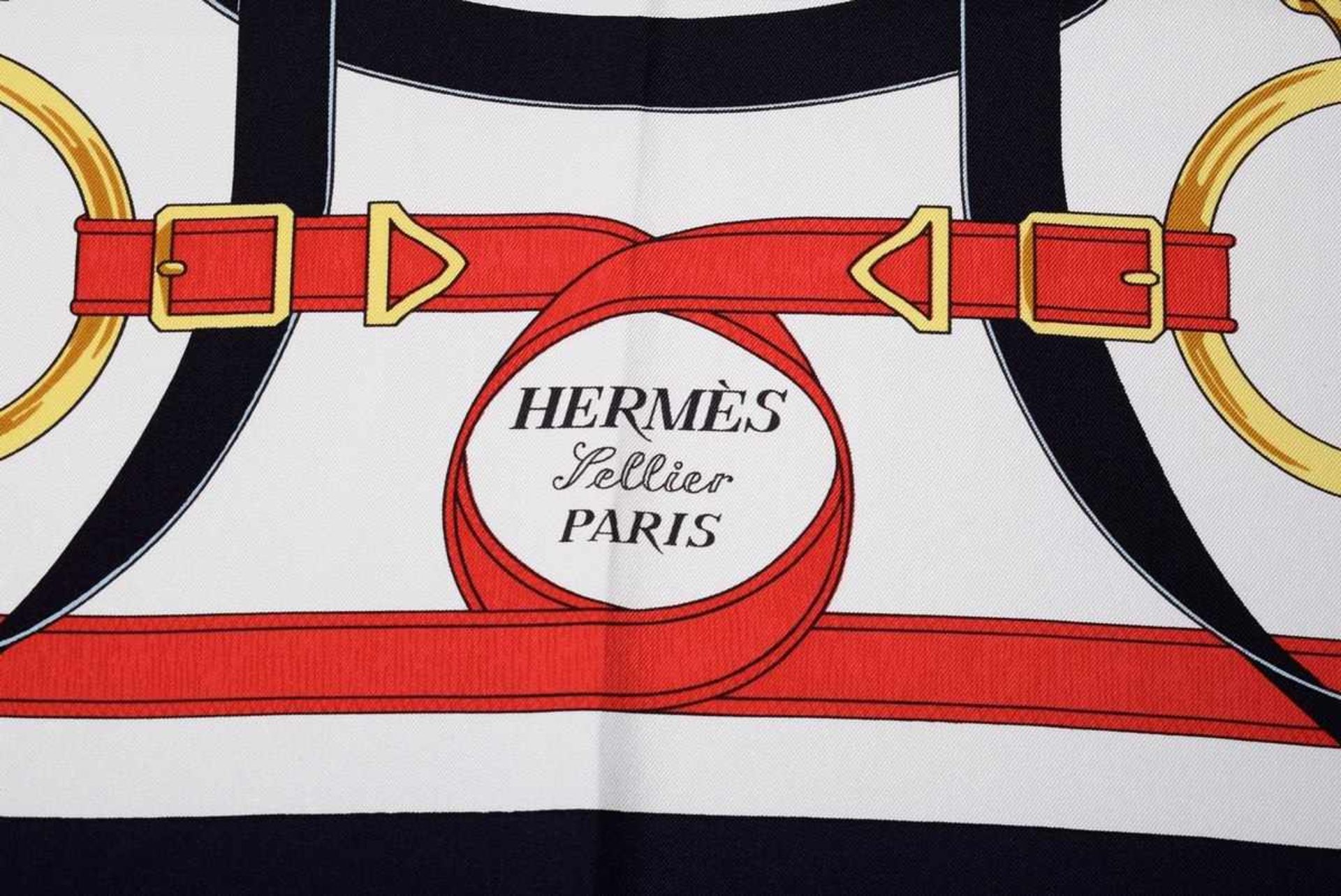 Hermès Seiden Carré "Erperon d'Or", 90x90cm, in Original Box, ungetragenHermès Silk Carré "Erperon - Image 3 of 4
