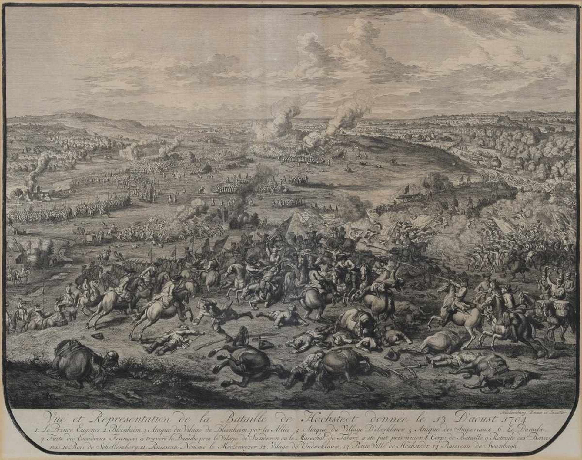 9 Diverse Huchtenberg, Jan van (1647-1733) "Vue et Representation de la Bataille de Zenta ( - Bild 6 aus 21