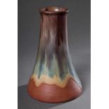 Roséfarbene Vase mit violetter Glasur, Mutz/Altona, Modellnr. 16, 1899-1902, H. 16,5cmPink vase with