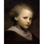 Carriere, Eugène (1849-1906) Nachfolge "Portrait eines Kindes", Öl/Leinwand, 42x34cm (m.R. 65x57cm),