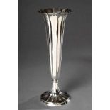 Vase im Chippendale Stil, Gottlieb Kurz, Silber 835 (gefüllt), H. 26,5cmChippendale style vase,