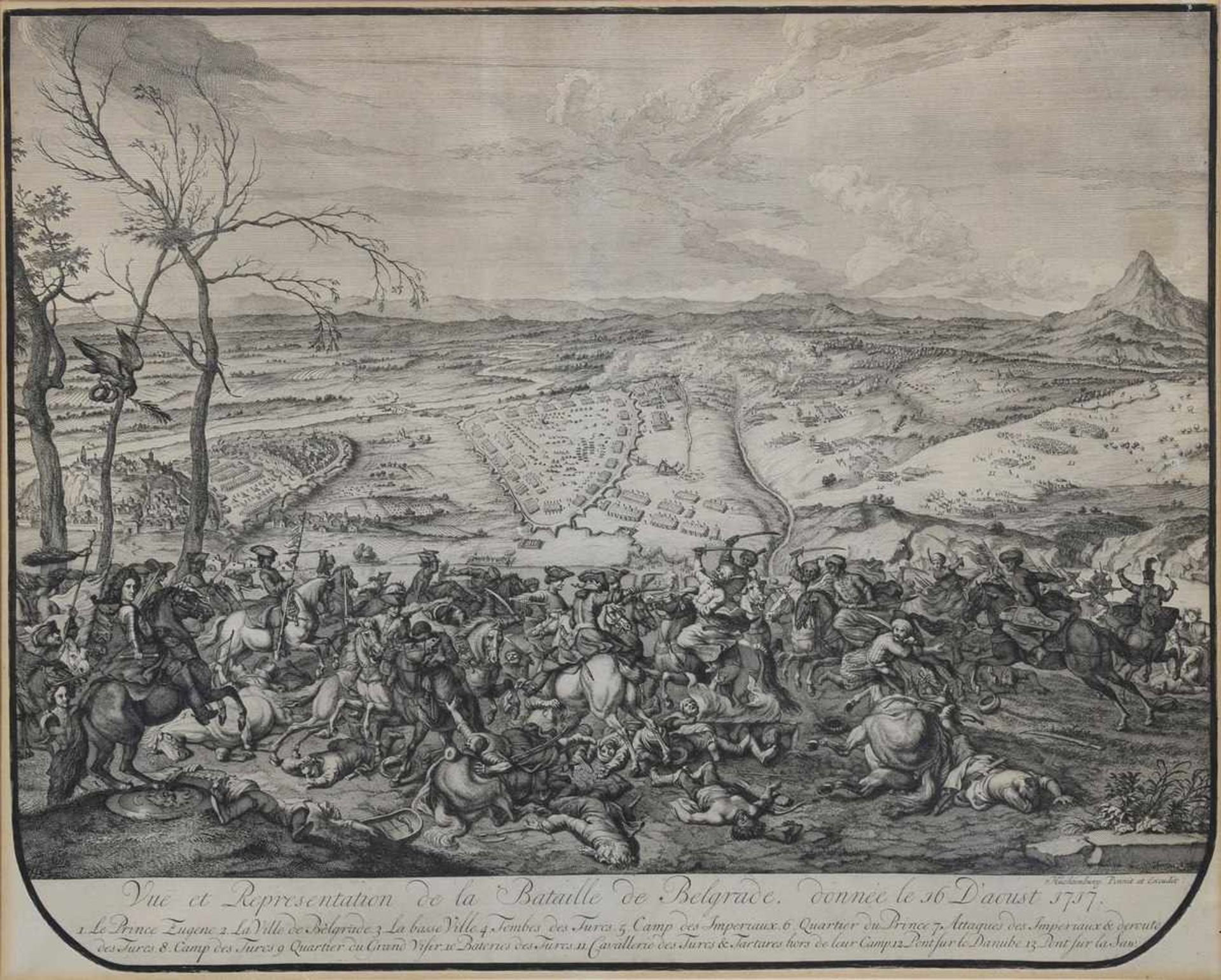 9 Diverse Huchtenberg, Jan van (1647-1733) "Vue et Representation de la Bataille de Zenta ( - Bild 4 aus 21